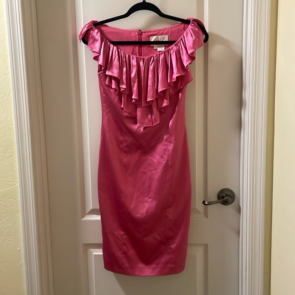 Marc Bouwer Glamit! Pink Silk Dress Size 2